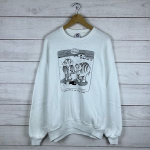 Vintage 1990s Elephant Noah’s Ark Bible Sweatshirt XL